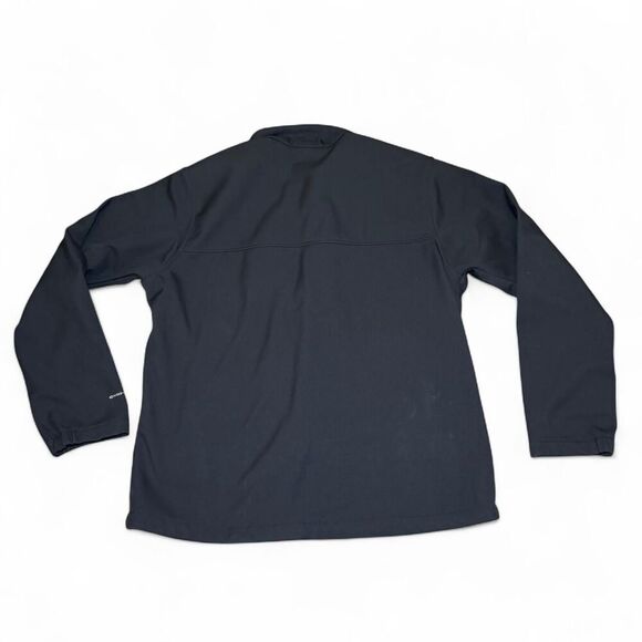 Columbia Men’s Large Softshell Jacket Black Full Zip Omni-Shield Outdoor Coat - Picture 3 of 7